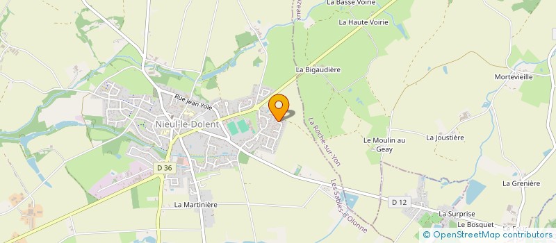 localisation de l'entreprise YMVD  NIEUL-LE-DOLENT