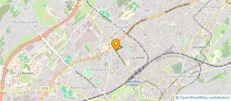 localisation de l'entreprise YN CARS 25  BESANCON