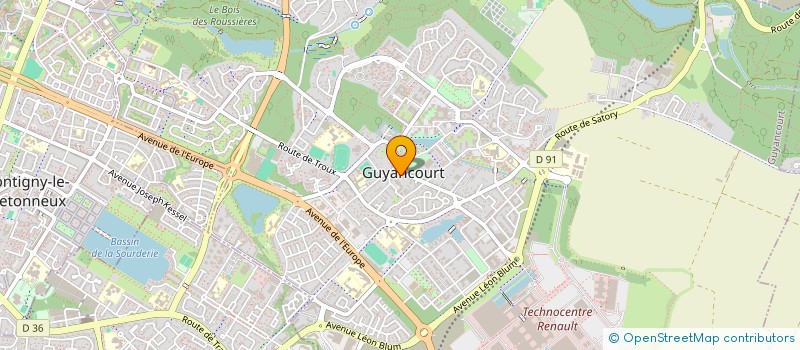 localisation de l'entreprise YN TRANSPORT78  GUYANCOURT