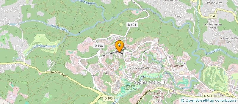 localisation de l'entreprise YNALTIS  VALBONNE