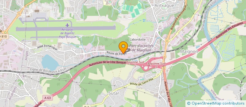 localisation de l'entreprise YNAYAK à ANGLET