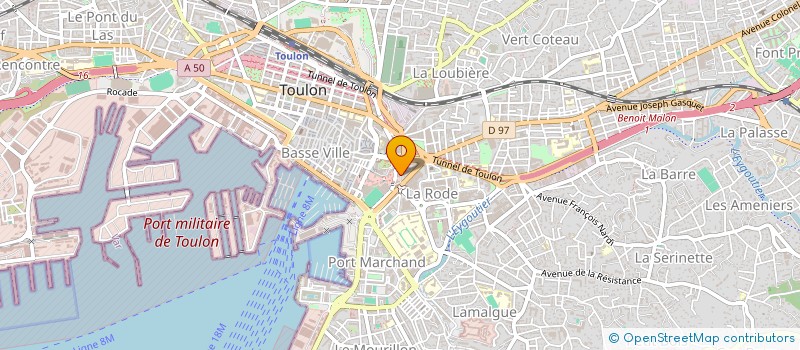 localisation de l'entreprise YNCREA MEDITERRANEE  TOULON