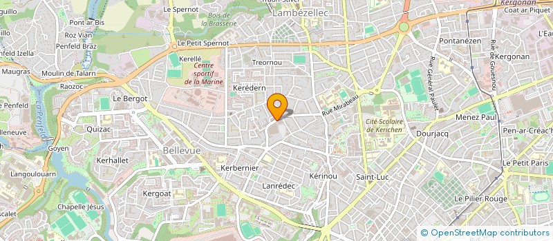 localisation de l'entreprise YNCREA OUEST à BREST