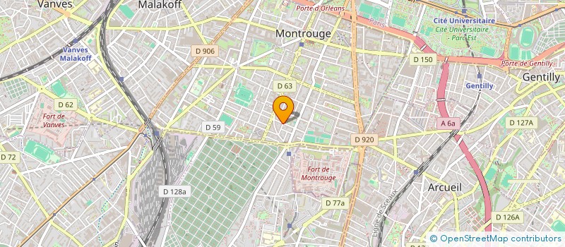 localisation de l'entreprise .YNDIC COPRO 6-8 RUE LA FONTAINE  MONTROUGE