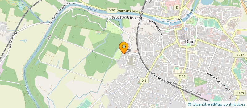localisation de l'entreprise YNIL INVEST à DAX
