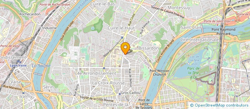 localisation de l'entreprise YNOA à CALUIRE-ET-CUIRE
