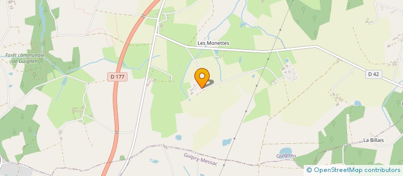 localisation de l'entreprise YNOOVI  GUIGNEN