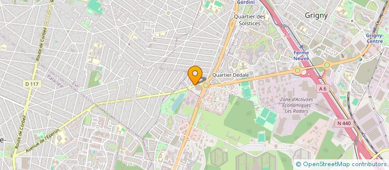 localisation de l'entreprise YNS TRANS  VIRY-CHATILLON