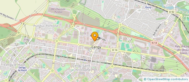 localisation de l'entreprise YNSO FIRE SECURITE  CERGY