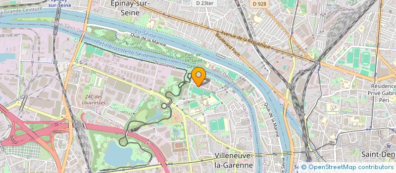 localisation de l'entreprise YNSTRANSPORT à VILLENEUVE-LA-GARENNE