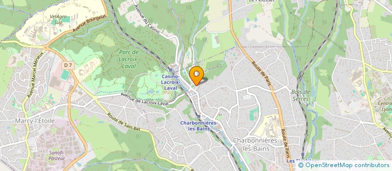 localisation de l'entreprise YNVEST  CHARBONNIERES-LES-BAINS