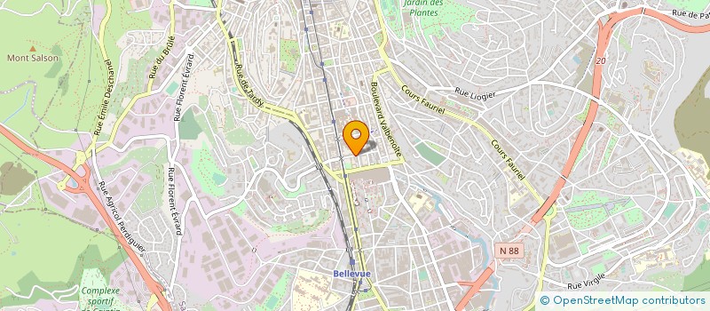 localisation de l'entreprise YO !  SAINT-ETIENNE