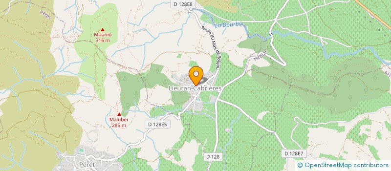 localisation de l'entreprise YO DEL  LIEURAN-CABRIERES