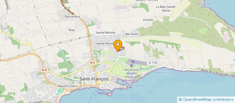 localisation de l'entreprise YO DEMAER à SAINT-FRANCOIS