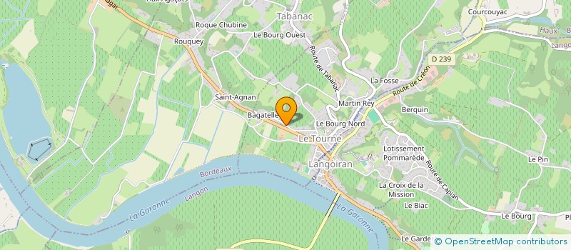 localisation de l'entreprise YO PROD  LE TOURNE