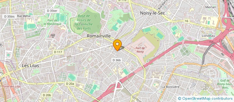 localisation de l'entreprise YOALEX à ROMAINVILLE