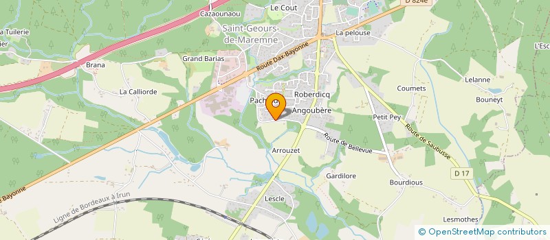 localisation de l'entreprise YOANIS à SAINT-GEOURS-DE-MAREMNE