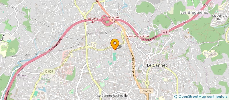localisation de l'entreprise YOANN G à LE CANNET