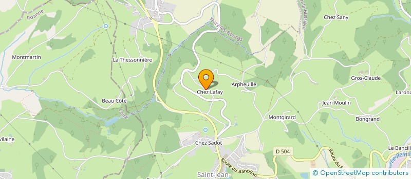 localisation de l'entreprise YOANN GOUTTENOIRE  SAINT-JEAN-LA-BUSSIERE