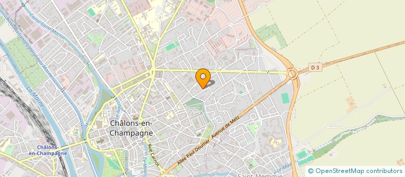 localisation de l'entreprise YOANN & MARTIN à CHALONS-EN-CHAMPAGNE