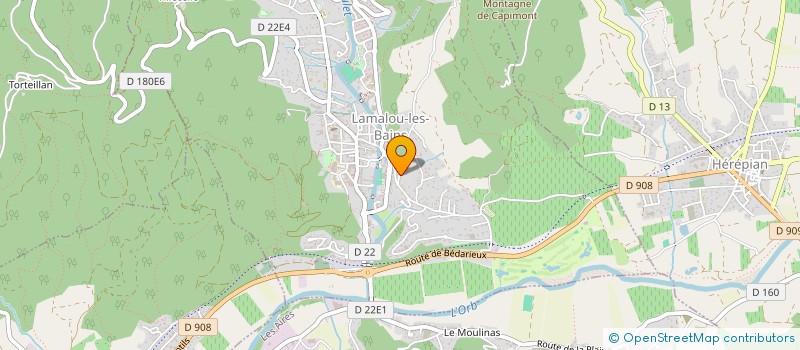 localisation de l'entreprise YOANN MERRIEN  LAMALOU-LES-BAINS