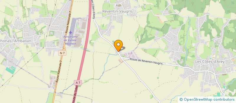 localisation de l'entreprise YOANN PAYET  REVENTIN-VAUGRIS