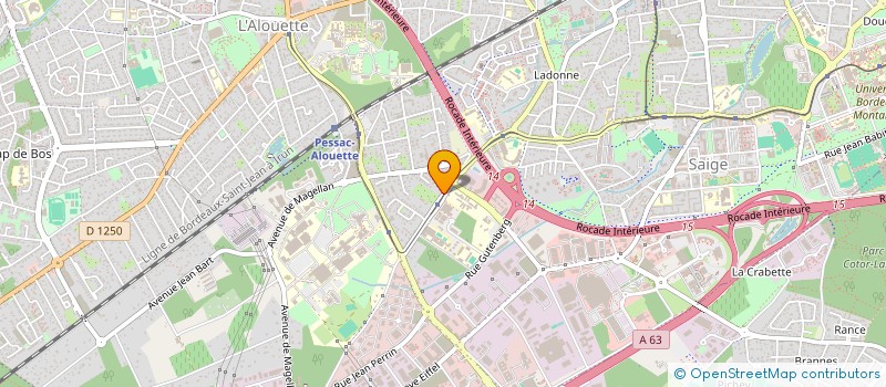 localisation de l'entreprise YOANN PAYSAGES  PESSAC