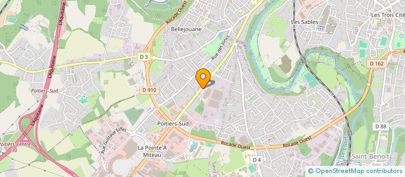 localisation de l'entreprise YOATIEN  POITIERS