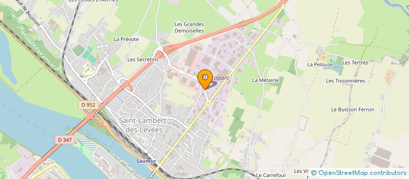 localisation de l'entreprise YOBE à SAUMUR