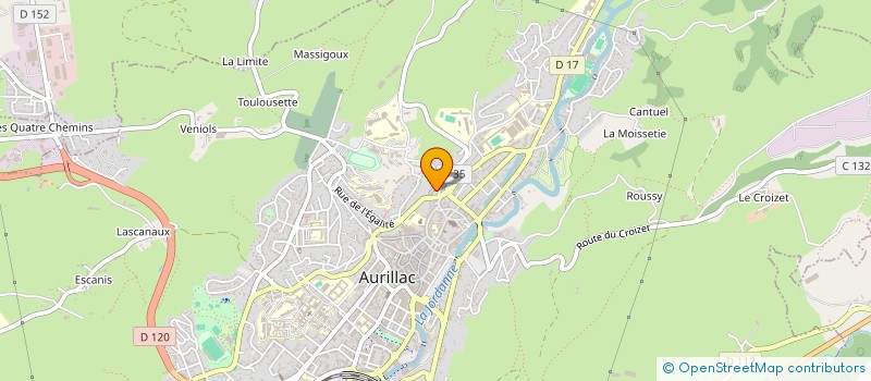 localisation de l'entreprise YOBO LAVERGNE LMNP à AURILLAC
