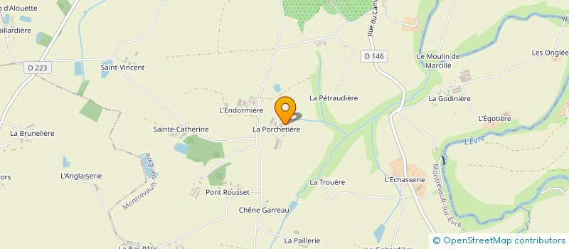 localisation de l'entreprise YOCA à MONTREVAULT-SUR-EVRE