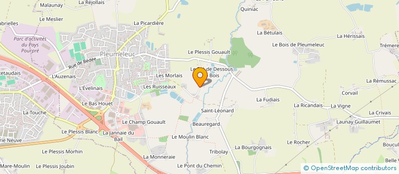 localisation de l'entreprise YOCA  PLEUMELEUC