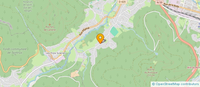 localisation de l'entreprise YOCAMAX  SAINT-DIE-DES-VOSGES