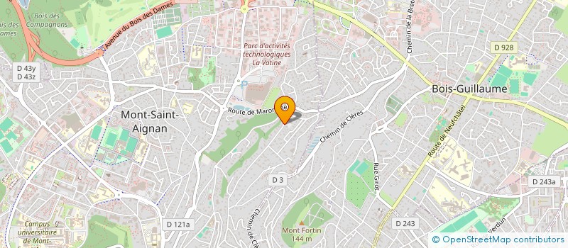 localisation de l'entreprise YOCAS à MONT-SAINT-AIGNAN