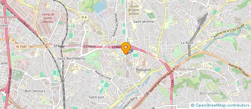 localisation de l'entreprise YOCCO à MARSEILLE