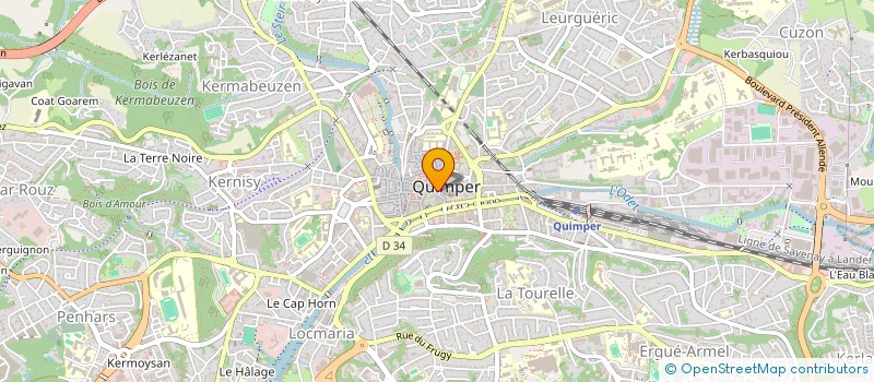 localisation de l'entreprise YOCO CAP HORN  QUIMPER