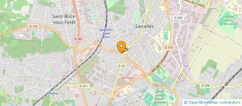 localisation de l'entreprise YOCOM  SARCELLES