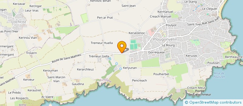 localisation de l'entreprise YODA  PLOUGONVELIN