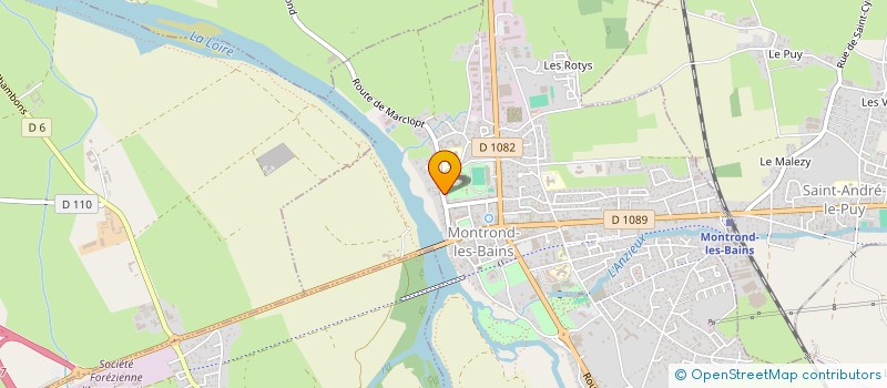 localisation de l'entreprise YODA  MONTROND-LES-BAINS