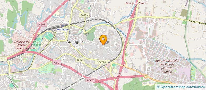localisation de l'entreprise YODA à AUBAGNE