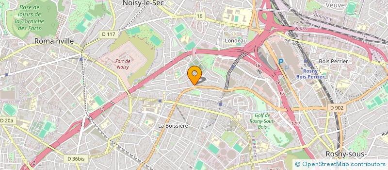 localisation de l'entreprise YODA FORMATION à NOISY-LE-SEC
