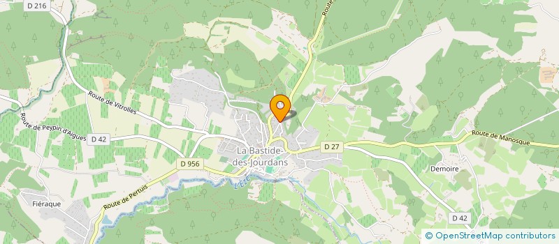 localisation de l'entreprise YODE  LA BASTIDE-DES-JOURDANS