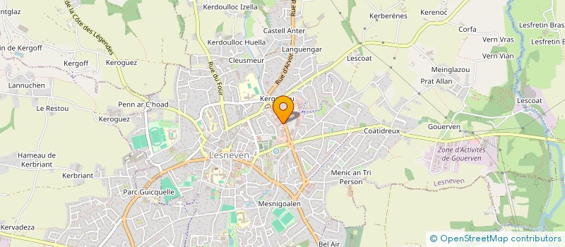 localisation de l'entreprise YODE IMMO  LESNEVEN