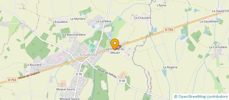 localisation de l'entreprise YODEL  FROIDFOND