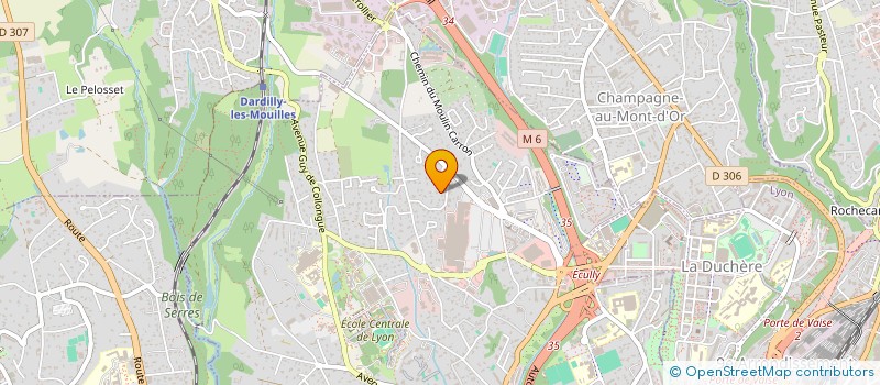 localisation de l'entreprise YODOD  ECULLY