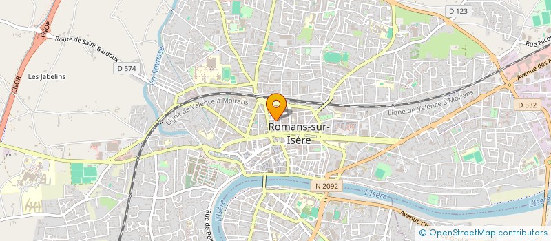 localisation de l'entreprise YODY  ROMANS-SUR-ISERE