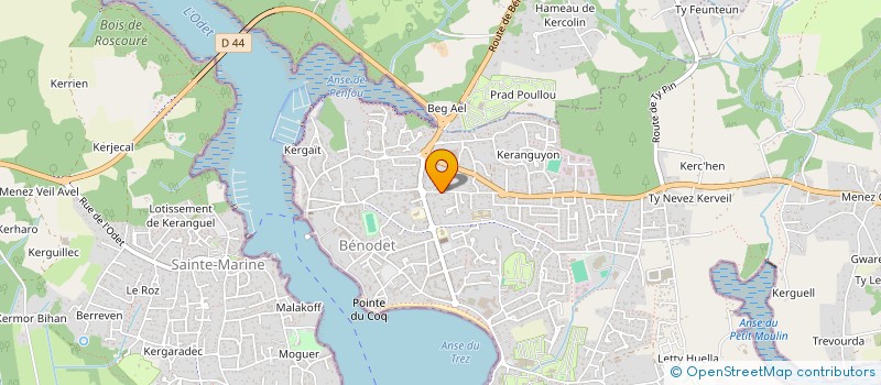 localisation de l'entreprise YOFC INTERNATIONAL  BENODET