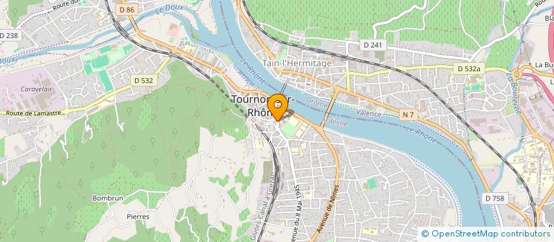 localisation de l'entreprise YOFOOD à TOURNON-SUR-RHONE