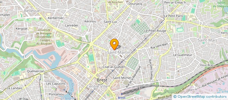 localisation de l'entreprise YOG'A BREST à BREST