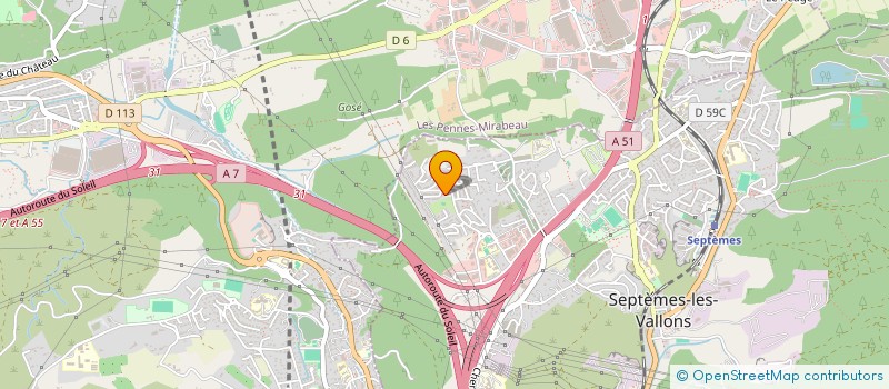 localisation de l'entreprise YOG A PETITS PAS à SEPTEMES-LES-VALLONS